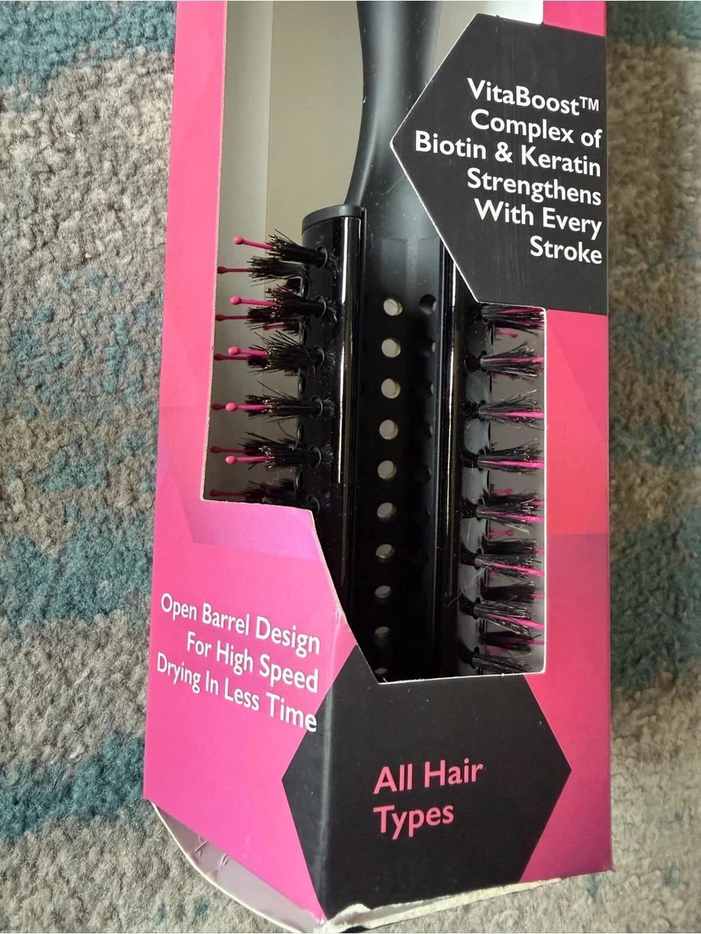 NIB Wet Brush Break Free Straighten & Style Round Brush
